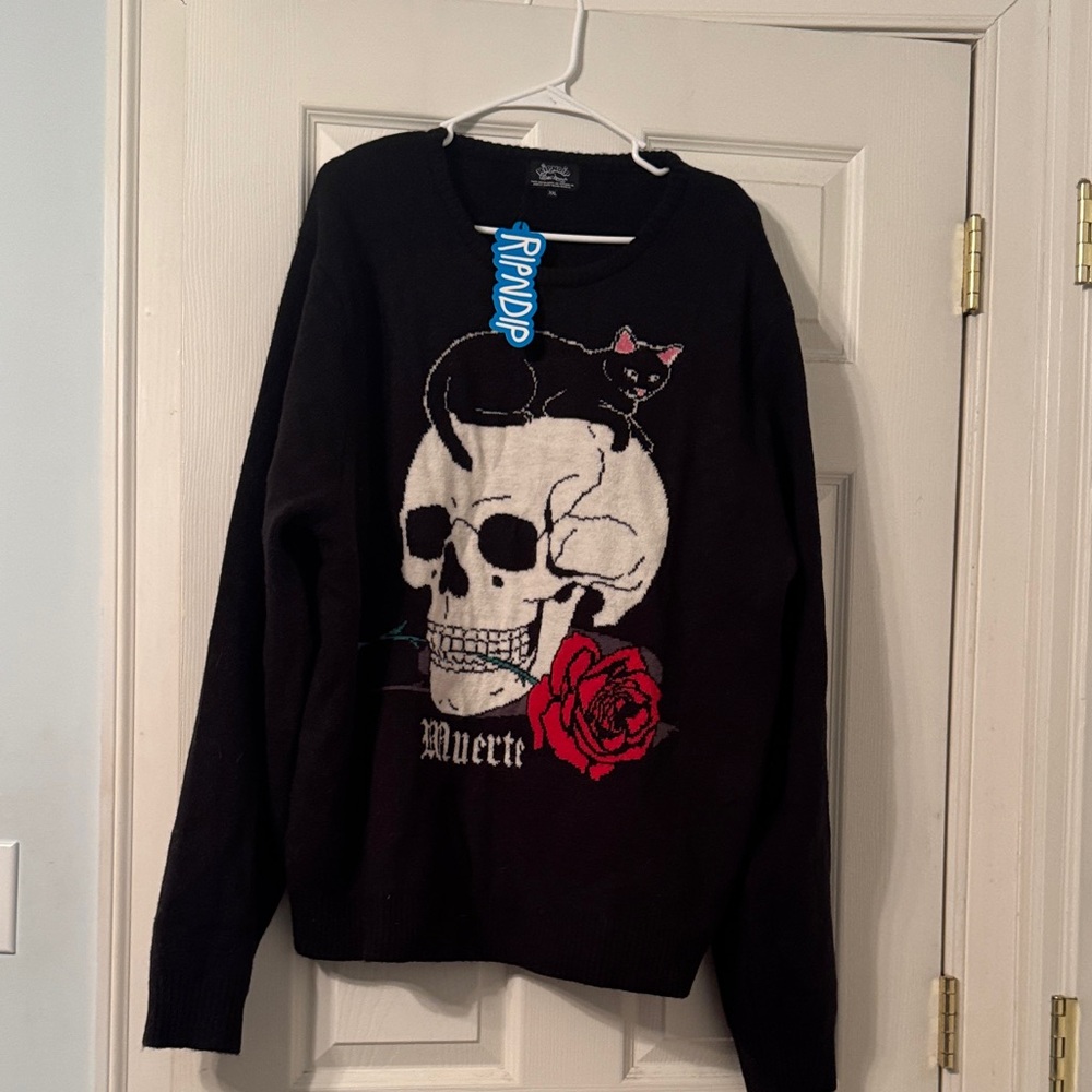 Ripndip x Walter Mercado Black Crewneck Sweater